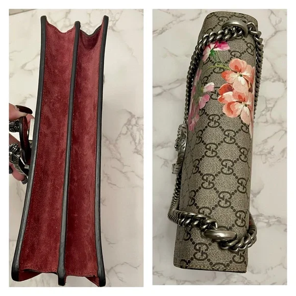 GUCCI GG Supreme Monogram Blooms Dionysus Shoulder  Bag - Picture 15 of 16
